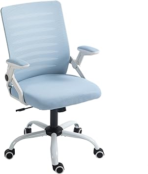 Panana Mesh Back Chair Ergonomic Swivel Chair Office Computer Desk Chair Executive Lumbar Support Flip-up Armrest (Blue)