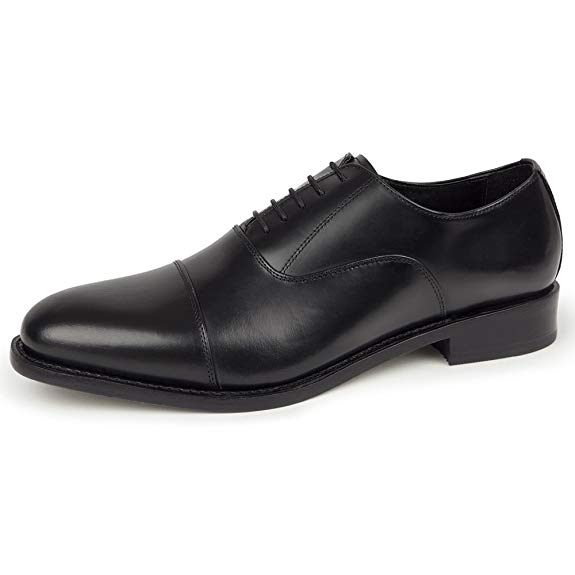 Samuel Windsor Men's Formal Shoe Handmade Leather Soled Oxford Lace-up, Goodyear Welted