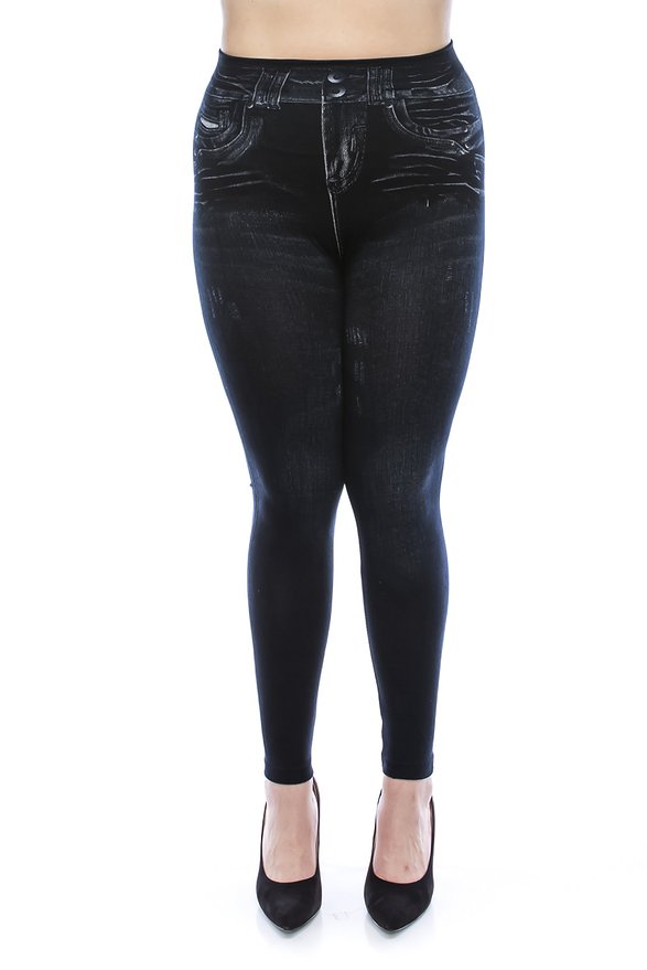 VIRGIN ONLY Women's Jeans Printed Seamless Plus Size Leggings/Jeggings