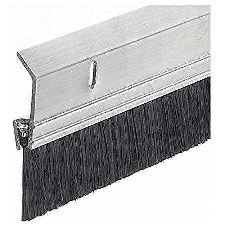 Frost King SB36 2 x 36" Extra Aluminum/Brush Door Sweep, Silver