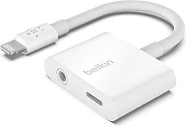 Belkin F8J212btWHT 3.5mm Audio   Charge Rockstar (iPhone Aux Adapter)