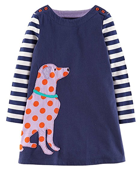 Fiream Girls Cotton Long Sleeve Dress