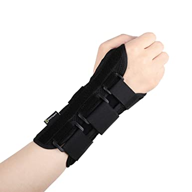 DISUPPO Wrist Brace Support Adjustable Carpal Tunnel with Removable Splint for Hand, Relief Compression Arthritis, Tendonitis, Cubital Tunnel, Wrist Sprains, Support Injuries Recovery (Right)