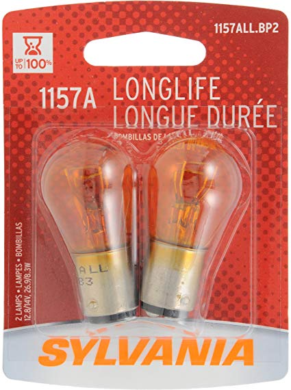 SYLVANIA 1157A Long Life Miniature Bulb, (Contains 2 Bulbs)