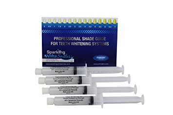 Professional Dental Strength 35% FAST ACTING Teeth Whitening Gel. Includes 4 XL 10cc Syringes of Whitening Gel! Up TO 120 Applications! Made in USA!