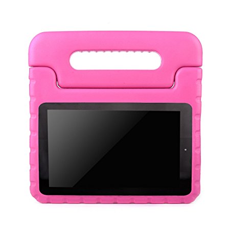 AVAWO Kids Case for Fire 7 - Light Weight Shock Proof Handle Kid-Proof Case for Fire 7 inch Display Tablet (5th Generation - 2015 release), Magenta/Rose