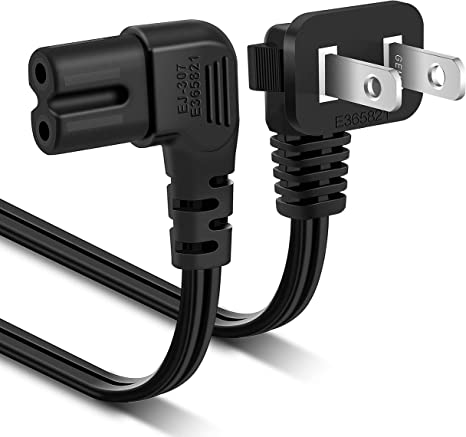 TV Power Cord 12Ft for Samsung LG Sony Insignia TCL Roku Sharp Toshiba 2 Prong 7A 125V Ac Power Cord (IEC320 C7 to Nema 1-15P) UN40N5200AFXZA UN65KS8000FXZA UN40J5200AFXZA 43UH6100 Power Cable