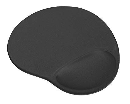 Trust BigFoot Gel Mouse Mat for Computer and Laptop, 230 x 195 mm - Black