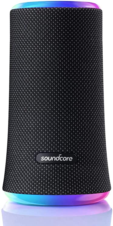 Anker Soundcore Flare 2 Bluetooth Speaker, with IPX7 Waterproof Protection and 360° Sound for Backyard and Beach Party, 20W Wireless Speaker with PartyCast, EQ Adjustment, and 12-Hour Playtime