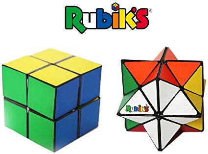 Rubik's Magic Star 2-Pack Gift Set; 3D Geometric Transformation Puzzle Toys, Stress & Anxiety Relief, Brain Teaser, Addictive Fidgets For 4  Kids, Office or Travel, Smooth Surface & Irresistible Touch