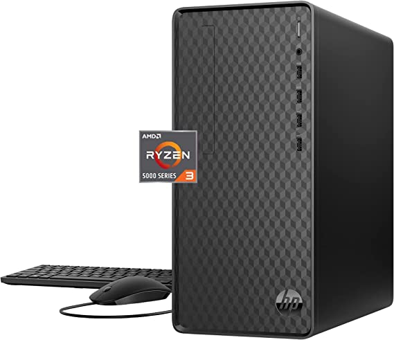 HP Desktop PC, AMD Ryzen 3 5300G, 8 GB SDRAM, 512 GB SSD, AMD Radeon Graphics, Windows 11 Home, M01-F3020 (2022)