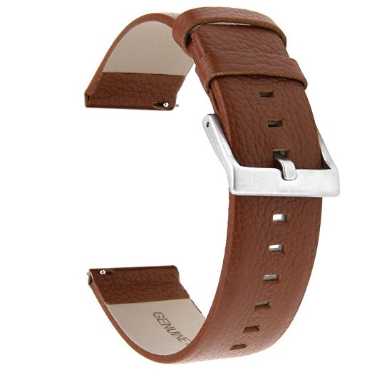 Henoda Leather Wristband for Fitbit Blaze Smart Watch,Blaze Band,Large,Small
