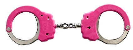 ASP Pink Identifier Chain Handcuffs (Steel)
