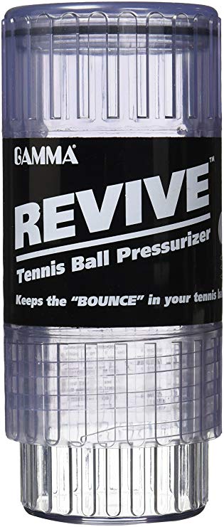 Gamma Revive Tennis Ball Pressurizer – Pressurized Ball Saver Storage Canister, Keeps Balls Fresh, Preserves and Restores New Ball Bounce