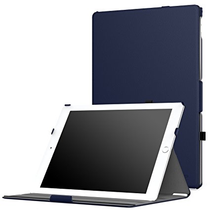 iPad Pro 12.9 Case - MoKo Slim-Fit Multi-angle Folio Cover with Auto Wake / Sleep for Apple iPad Pro 12.9 Inch iOS 9 2015 Release Tablet (NOT FIT iPad Pro 12.9 2017 Version), INDIGO