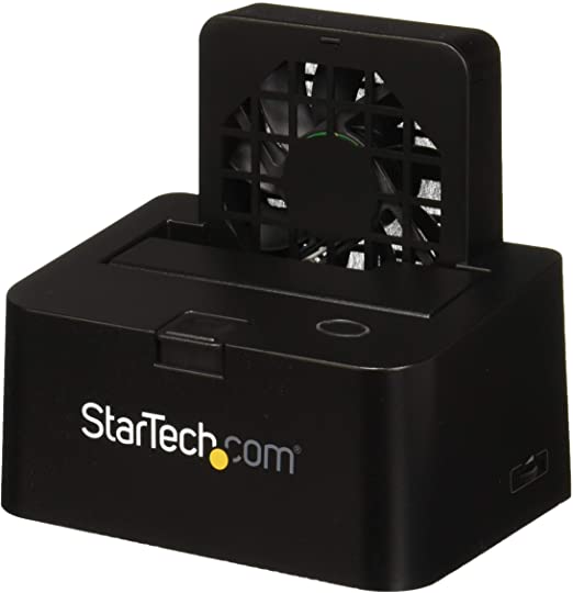 StarTech.com Hot-Swap Hard Drive Docking Station for 2.5"/3.5" SATA III Hard Drives - External eSATA/USB 3.0 Hard Drive Dock w/ UASP (SDOCKU33EF) , Black