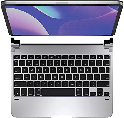 Brydge Pro 11.0 Keyboard for iPad Pro 11-inch 2nd Generation, 2020 Model Only | Aluminum Wireless Bluetooth Keyboard with Backlit Keys | Long Battery Life | (Silver)