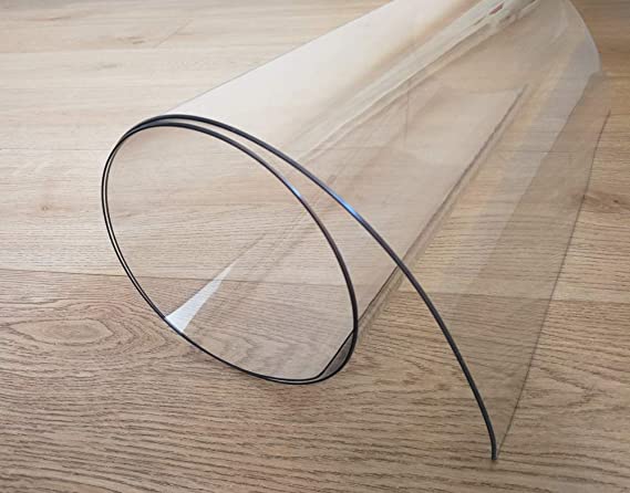 Kevmiya Rectangle Desk Pad, PVC Material, 31.5X15.74X0.06in(80X40cm), Clear