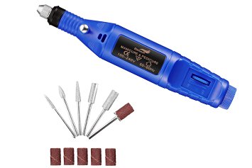 Benair Professional Manicure/Pedicure Kit, Electric Nail File With Six Bits And Six Sanding Bands