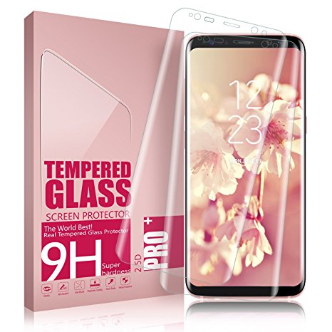 Galaxy S8 Plus Screen Protector, Aonsen[2-Pack] Full Coverage Tempered Glass Screen Protector Anti Fingerprint, Anti Scratched HD Screen Protector Film for Samsung Galaxy S8 Plus