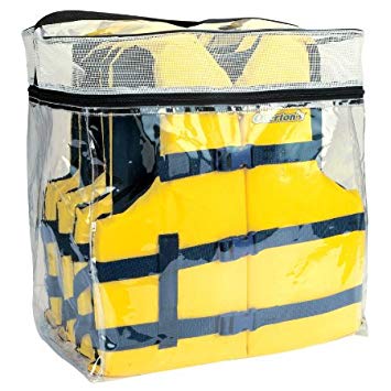 Overton's Universal Adult Boating Vests, 4-Pack with Storage Bag