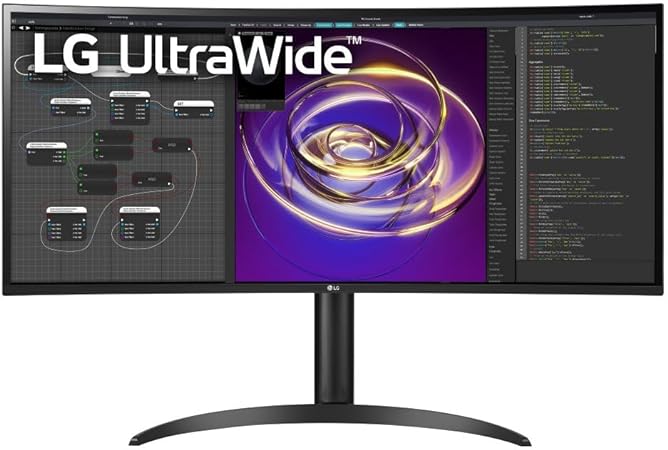 LG UltraWide Monitor 34WN750P, 34 inch, 1440p, 75Hz, 5ms GtG, IPS Display, HDR 10, AMD FreeSync compatible, Smart Energy Saving, Displayport, HDMI, Black