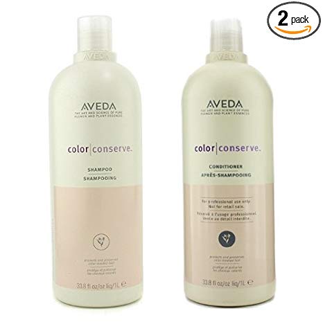 Aveda Color Conserve Shampoo and Conditioner 33.8oz Helps Protect Hair Color and Prevents Fading