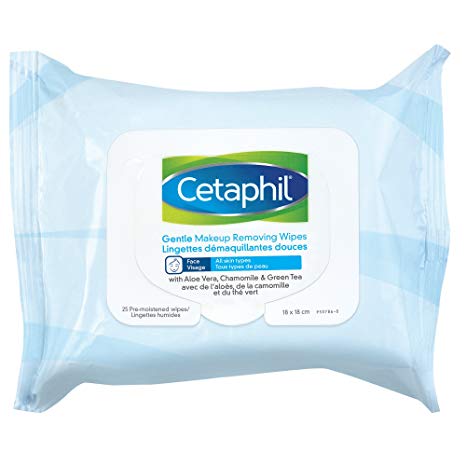 Cetaphil Gentle Makeup Removing Wipes, 25 Count