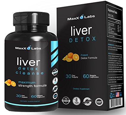 Liver Cleanse Detox Energy Formula ★ New ★ with Vitamin C, Vitamin B6, Folic Acid Plus Vitamin B12 and a Proprietary Blend of N-Acetyl-L-Cysteine, Choline, Bitrate, Inositol, and TMG - 60 Veggie Caps