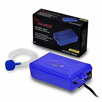 AQUATOP AC/DC Single Battery Operated Air Pump