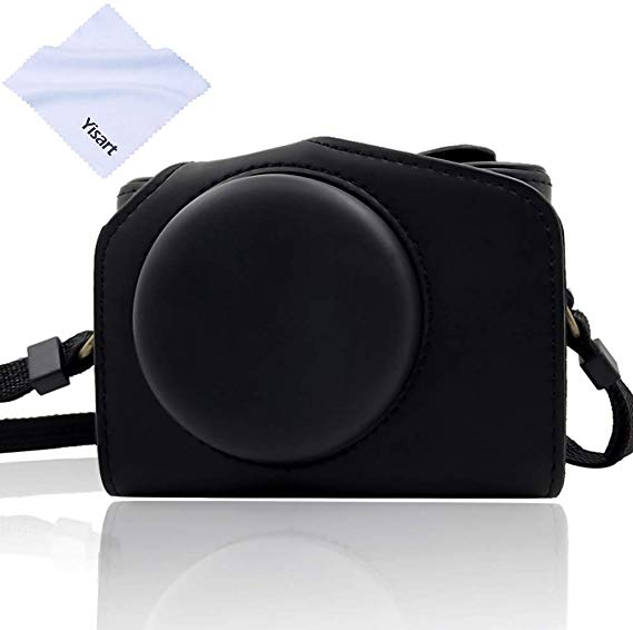 Yisau G7X G7X Mark II G7X Mark III Camera Case Compatible with Canon powershot G7X G7X Mark II Mark III Digital Camera Ultra Light Canon accesories Camera Bags (Black)