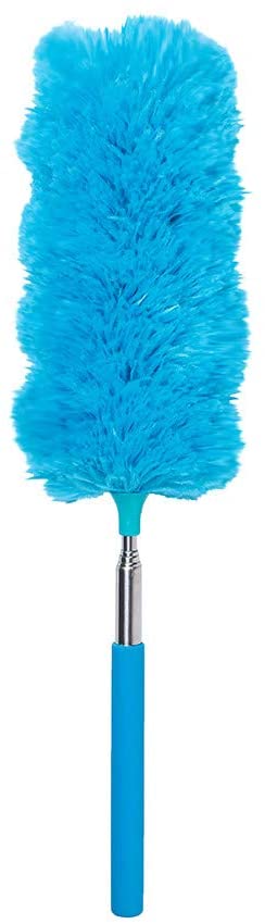 Snorda Extendable Microfiber Duster with Stretchable Long Pole and Bendable Head, Household Cleaning Tool Brush for Corner Ceiling