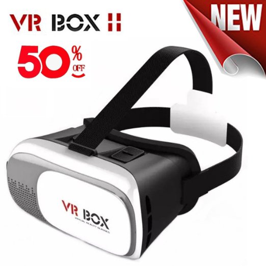 HanStar 3D VR Virtual Reality Glasses Headset for 3D Video Movie & Game with 3.5~6.0" Smartphones
