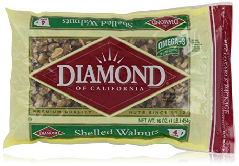 Diamond Walnuts, Shelled, 16 Oz