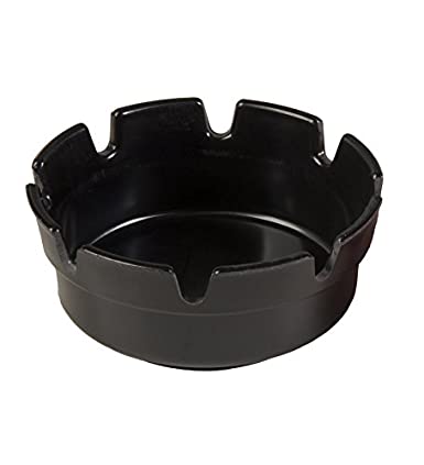 Update International (AST-4BK) 4 1/4" Plastic Ash Tray