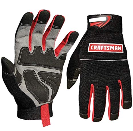 Craftsman 40071 Utility Work Gloves, Tough Superior Protection, Excellent Grip, Stretchable and Breathable, Machine Washable, Shrink Resistant, Size Large