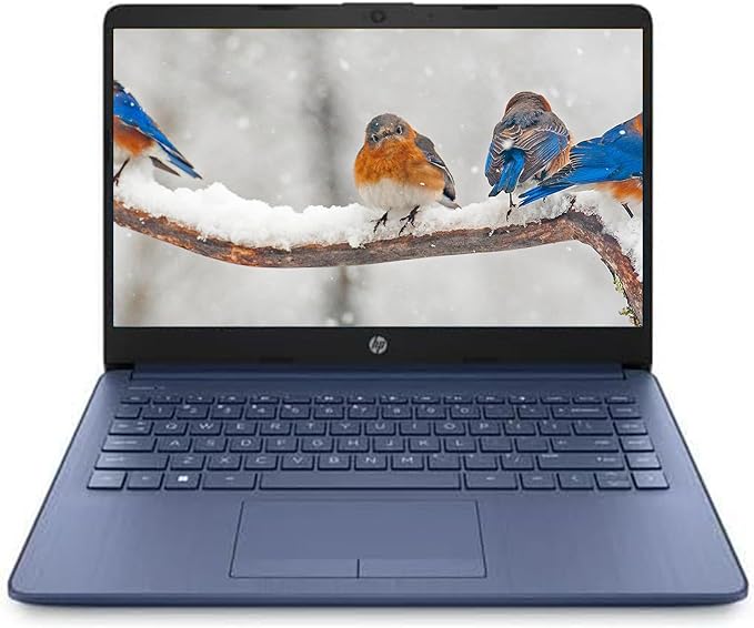 HP 14" Laptop Ultral Light for Students and Business, Intel Celeron Processor, 8GB RAM, 64GB eMMC   128GB Ghost Manta SD Card, 1 Year Office 365, Fast Charge, HDMI, USB-A&C, Win 11