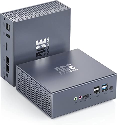 Mini PC Intel 12th Gen N95(up to 3.40Ghz) 16GB DDR4 512GB M.2 SSD Mini Desktop Computer Windows 11 Pro Mini Computers Support 4K Dual Display/BT 4.2/ WiFi 5/ Auto Power On