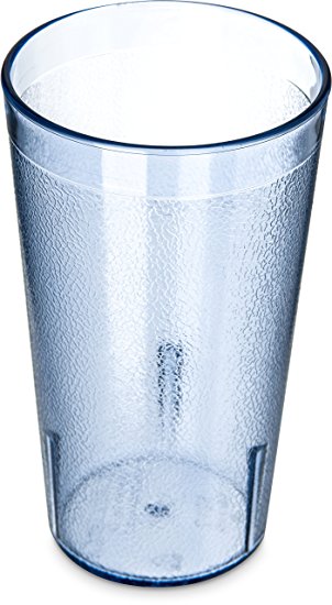 Carlisle 5212-8154 Stackable Shatter-Resistant Plastic Tumbler, 12 oz., Blue (Pack of 6)