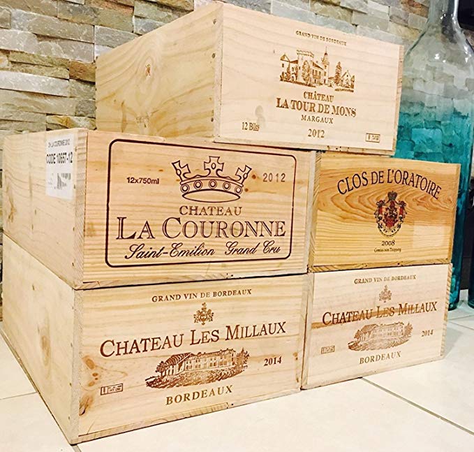 1 French Original Wine Crates Twelve count Bottles