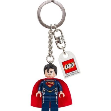 LEGO Superman Dark Suit Keychain Clark Kent