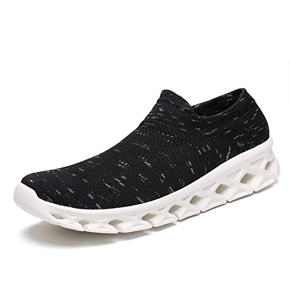 Socks Walking Shoes Women Men - Fashion Causal Lightweight Breathable Mesh Slip On Running Sneakers