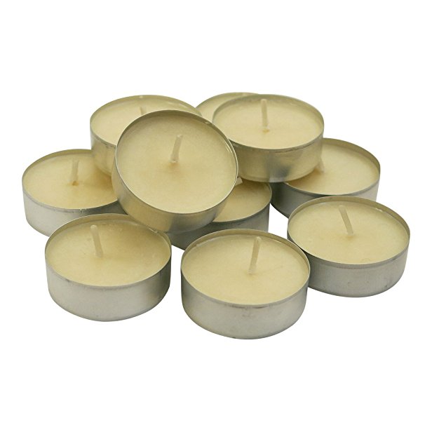 CandleNSCent Scented Tealight Candles, French Vanilla, Pack of 30