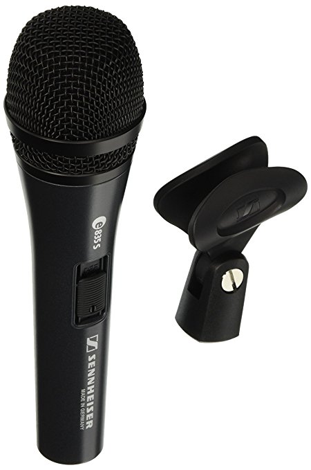 Sennheiser e 835-S Dynamic Cardioid Vocal Microphone with On/Off Switch