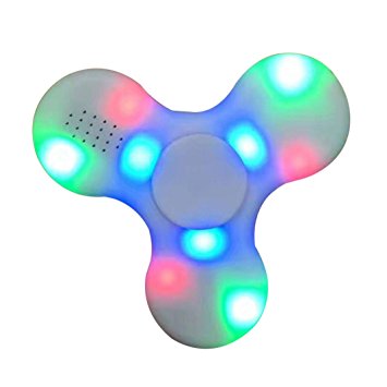 Alamana Bluetooth Charged LED Speaker Anti-Stress Hand Tri Spinner EDC Gyro Toy