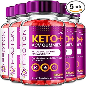 Proton Keto ACV Gummies Advanced Weight Management, Protein Keto ACV Gummies, Proton Keto Plus Gummies with Apple Cider Vinegar Supplement 1000mg, Proton Keto ACV Gummies Reviews (5 Pack)