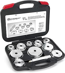 Powerbuilt Alltrade 648996 Kit 66 Master Bearing Race and Seal Driver Tool Set, Silver