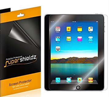 [3-Pack] Supershieldz- High Definition Clear Screen Protector for Apple iPad (1st Generation)   Lifetime Replacements Warranty [3-PACK] - Retail Packaging