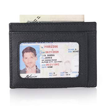 Alpine Swiss RFID Mens Thin Minimalist ID Card Case Slim Front Pocket Wallets 5 Top Variations