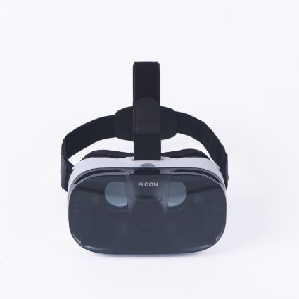 Floon ® F1 Virtual Reality Headset - World's First Dual Mode VR Headset for Movies & Video Games - 3D Viewing Glasses for Smartphones with 4"- 6" Screen - One Free Additional Face Mask Included
